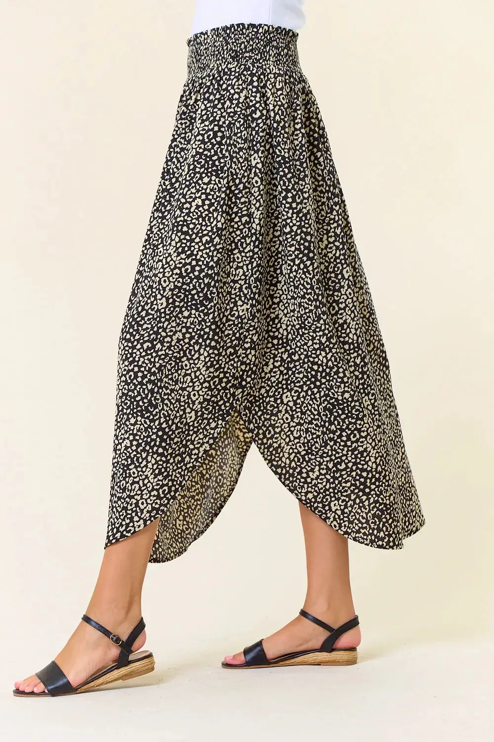 SMOCKED WAIST SKIRT