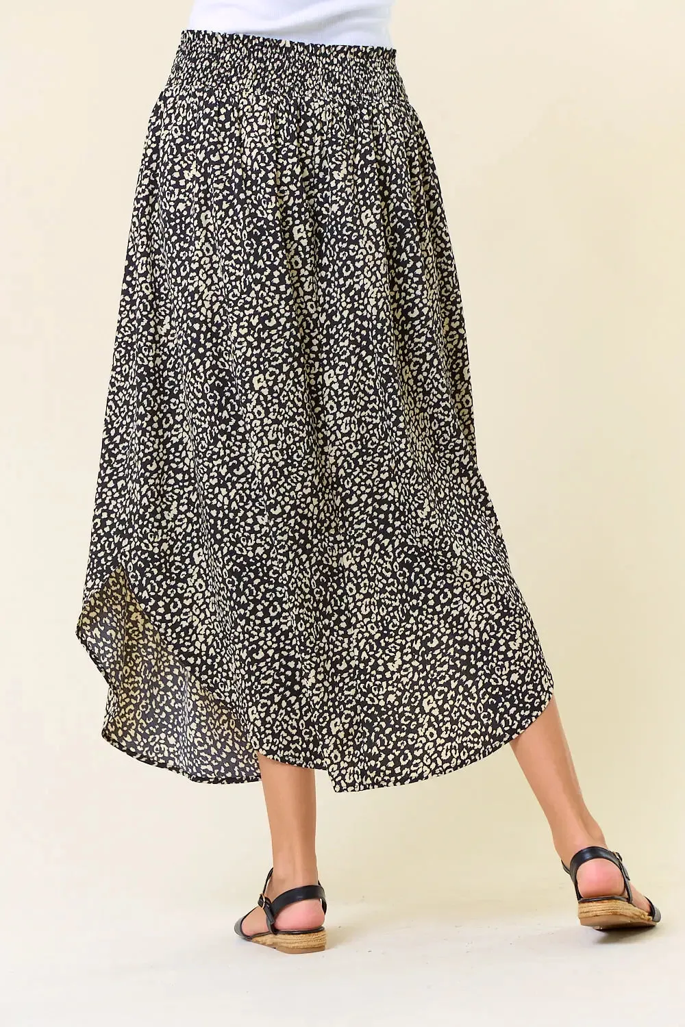 SMOCKED WAIST SKIRT