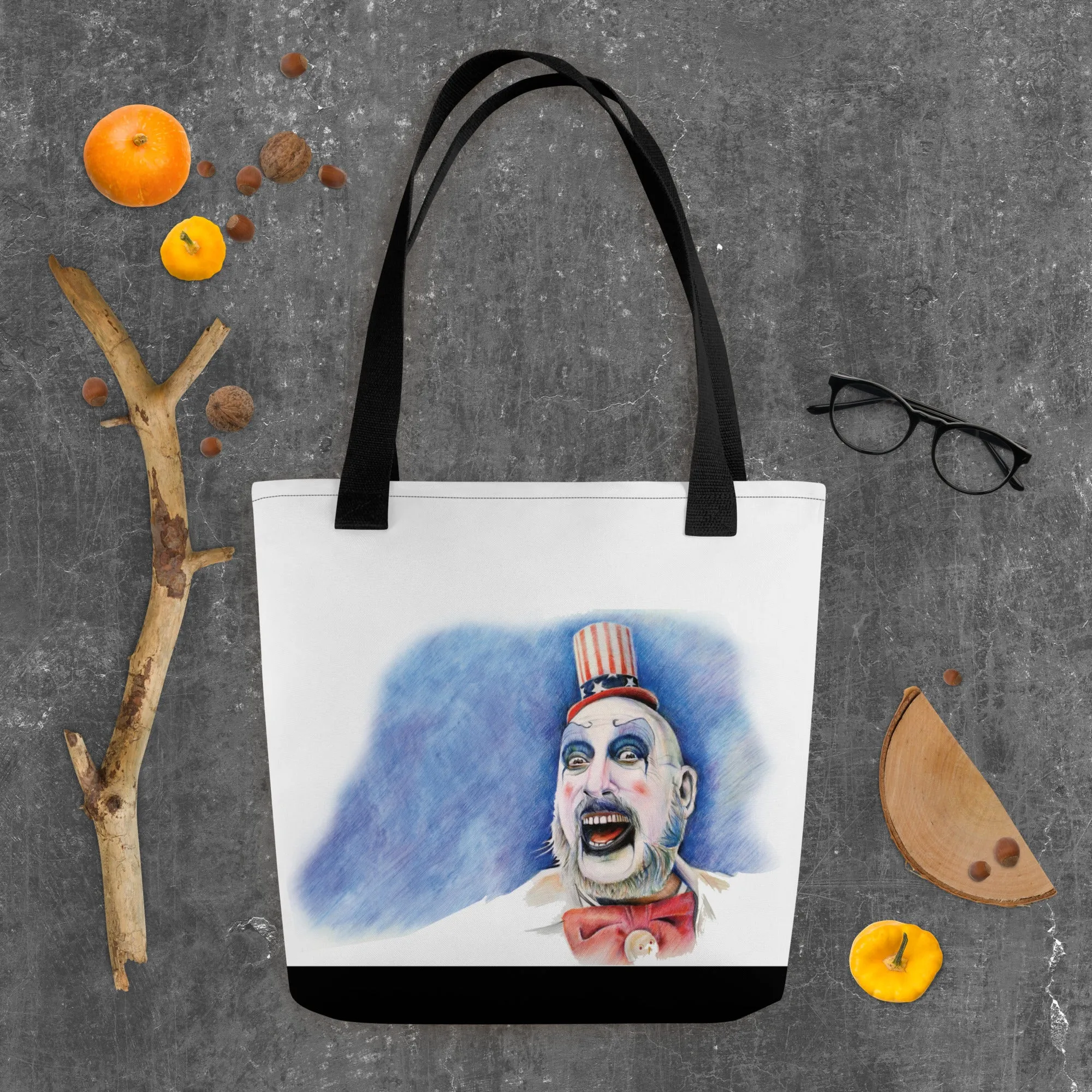 Spooky Clown Halloween Tote Bag