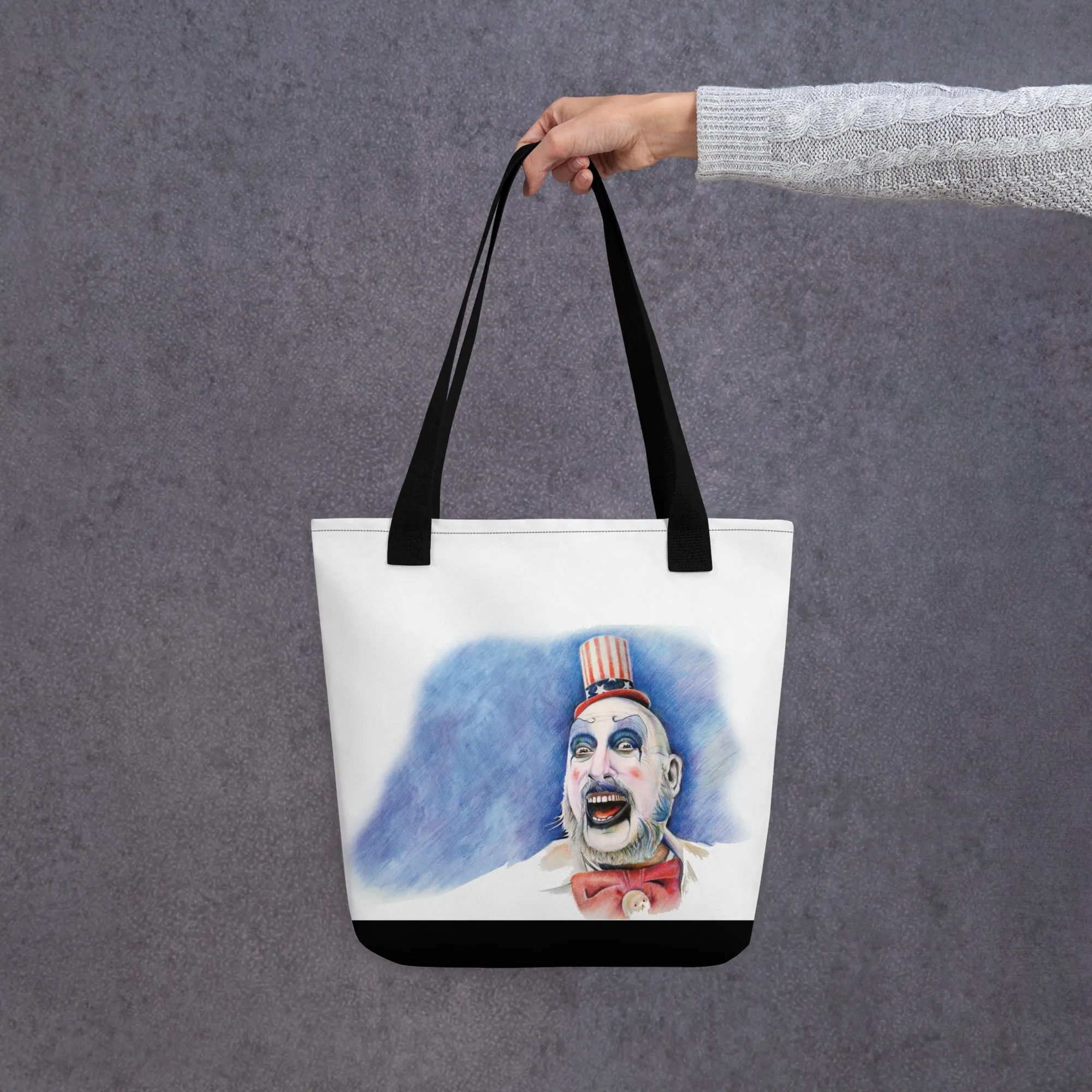 Spooky Clown Halloween Tote Bag
