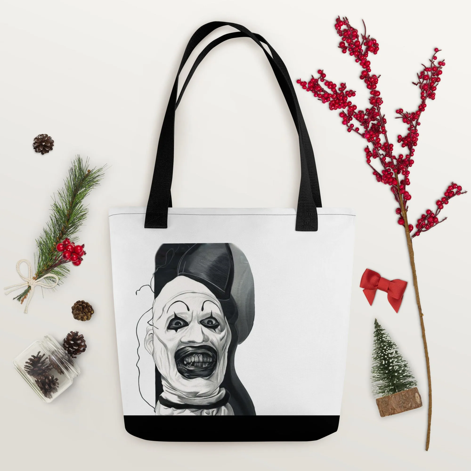 Spooky Clown Halloween Tote Bag