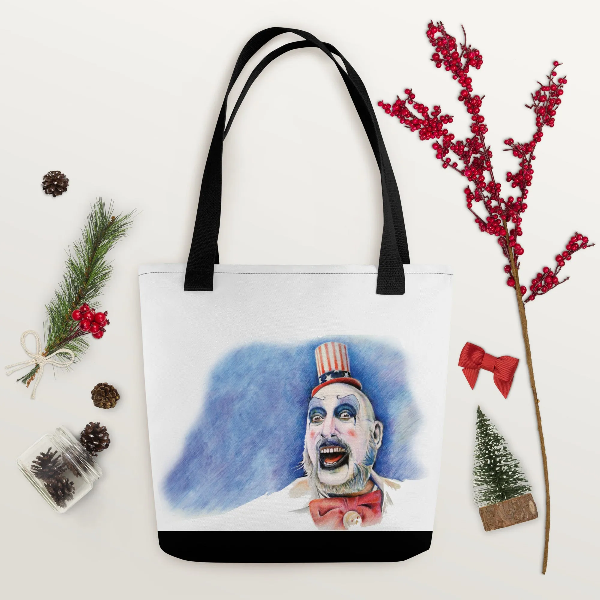 Spooky Clown Halloween Tote Bag