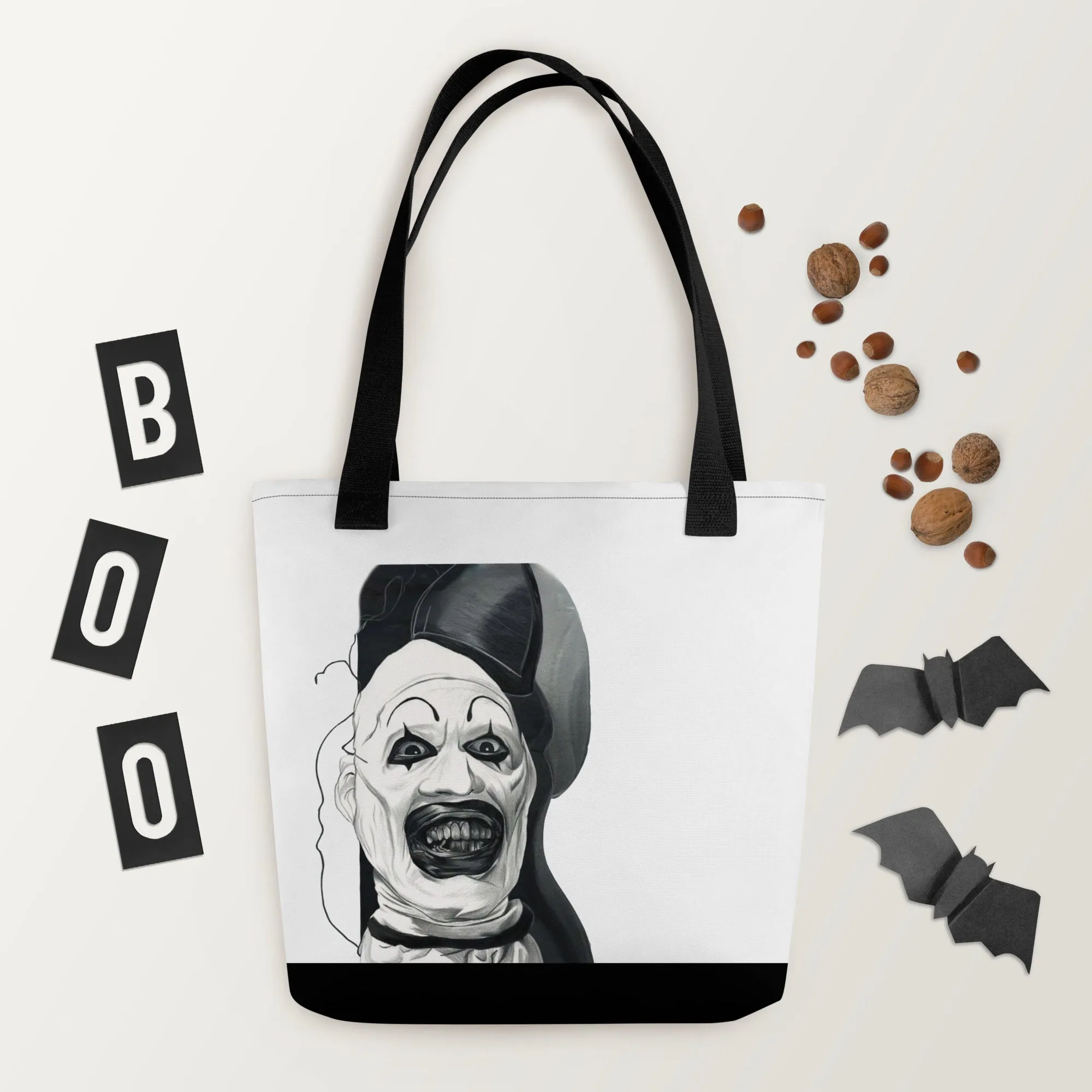 Spooky Clown Halloween Tote Bag