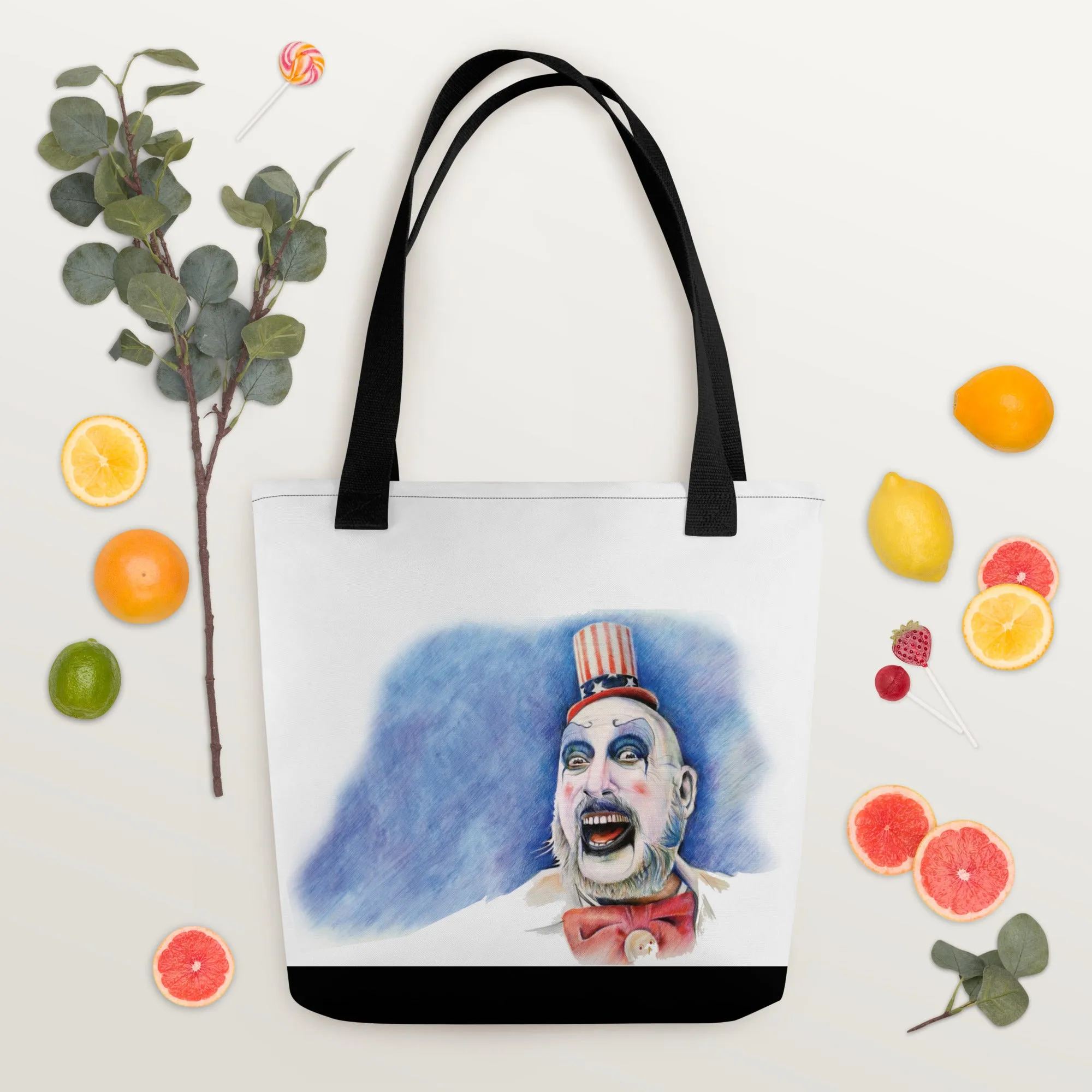 Spooky Clown Halloween Tote Bag