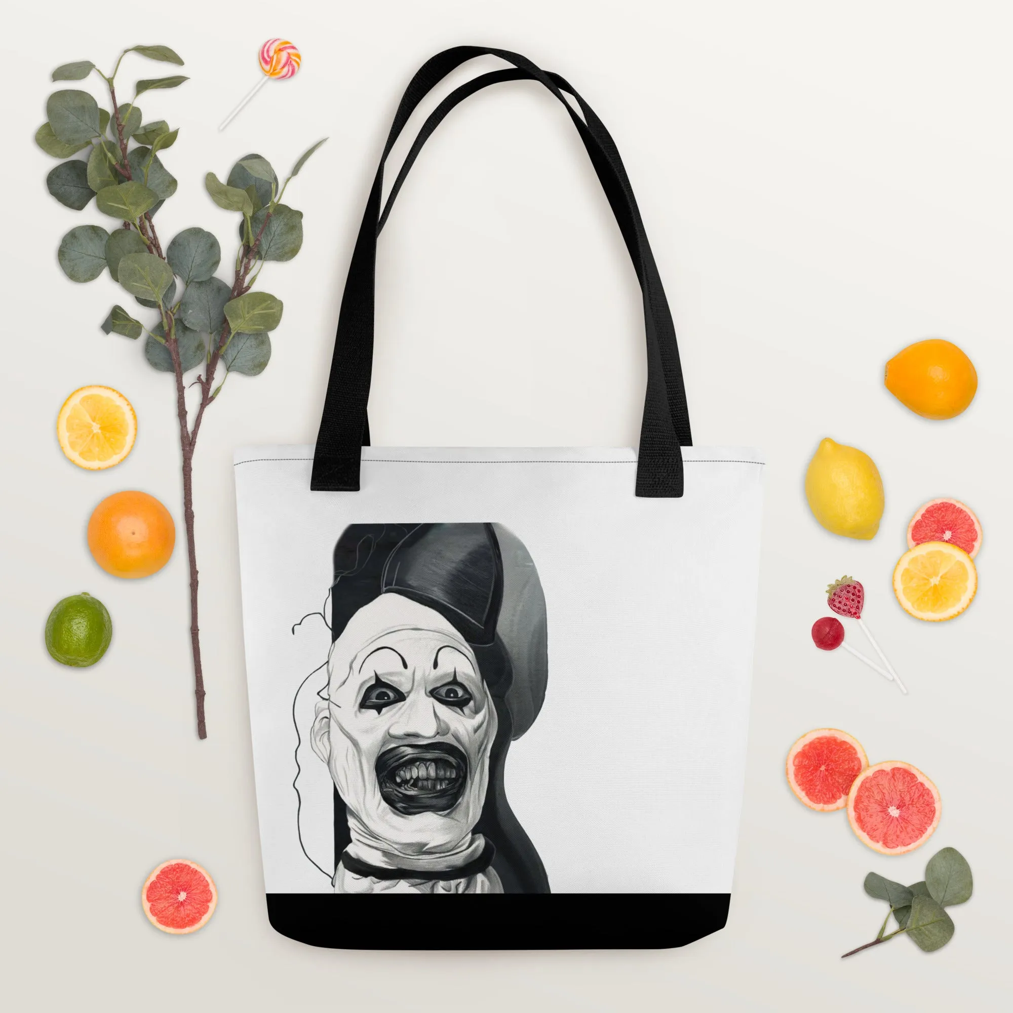 Spooky Clown Halloween Tote Bag