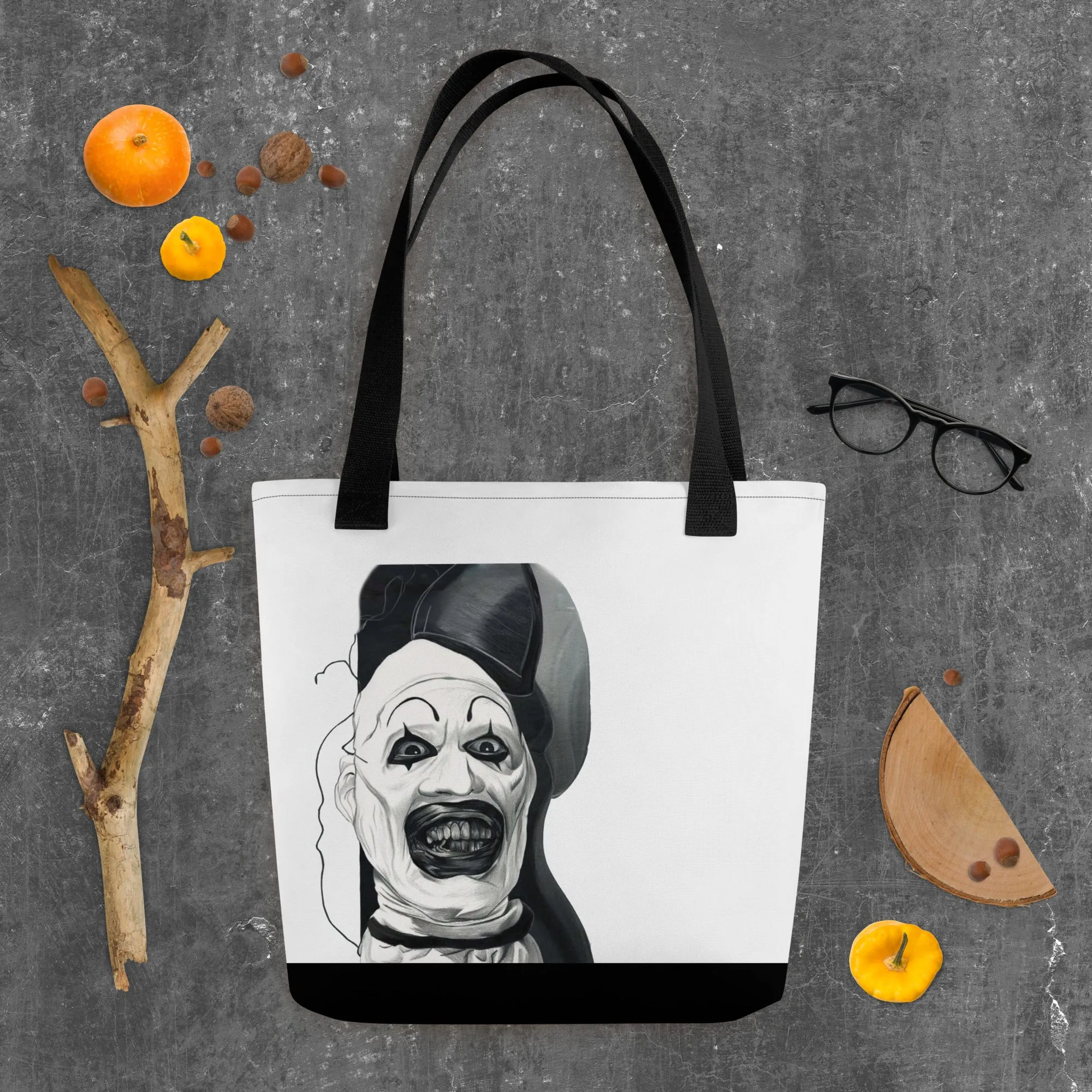 Spooky Clown Halloween Tote Bag