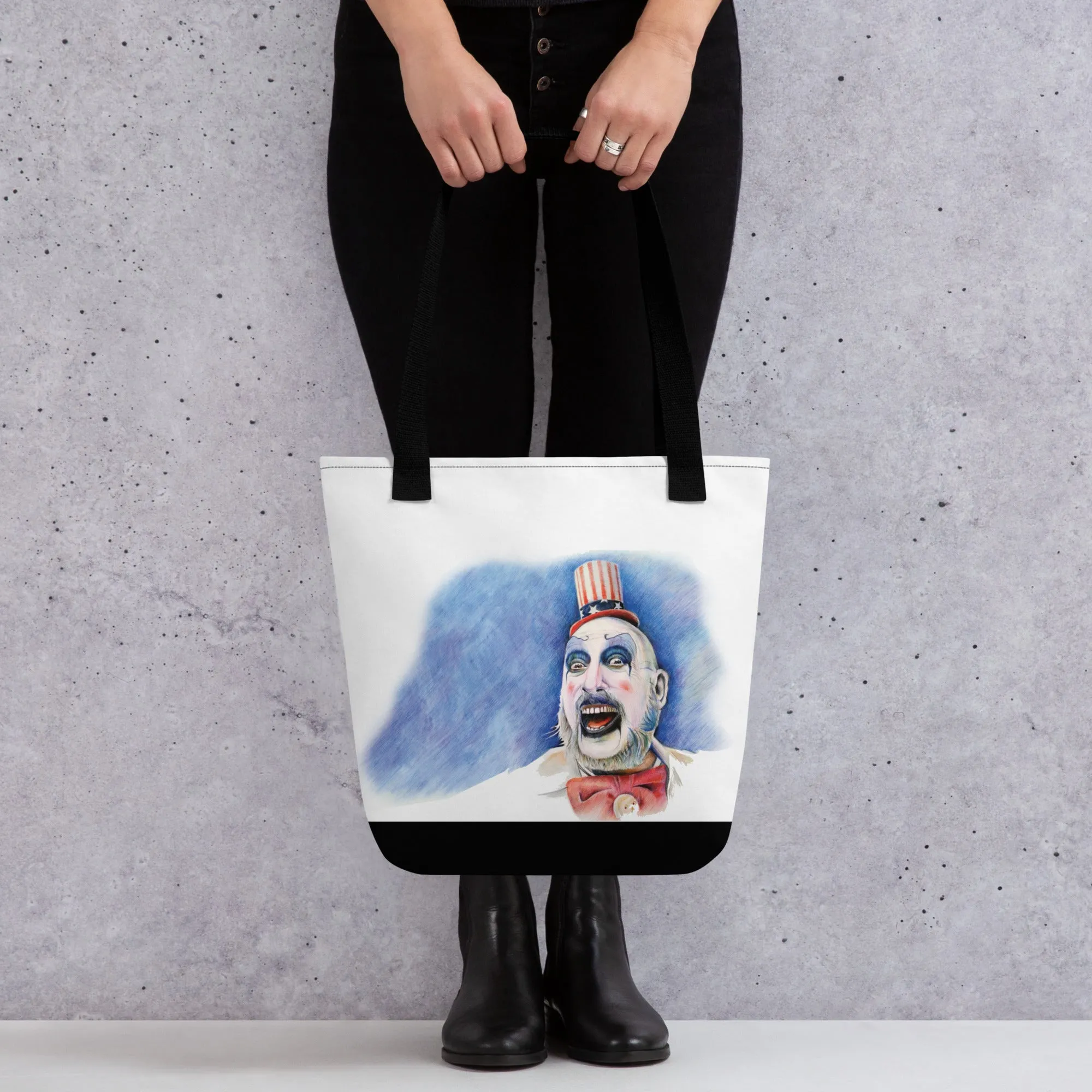 Spooky Clown Halloween Tote Bag