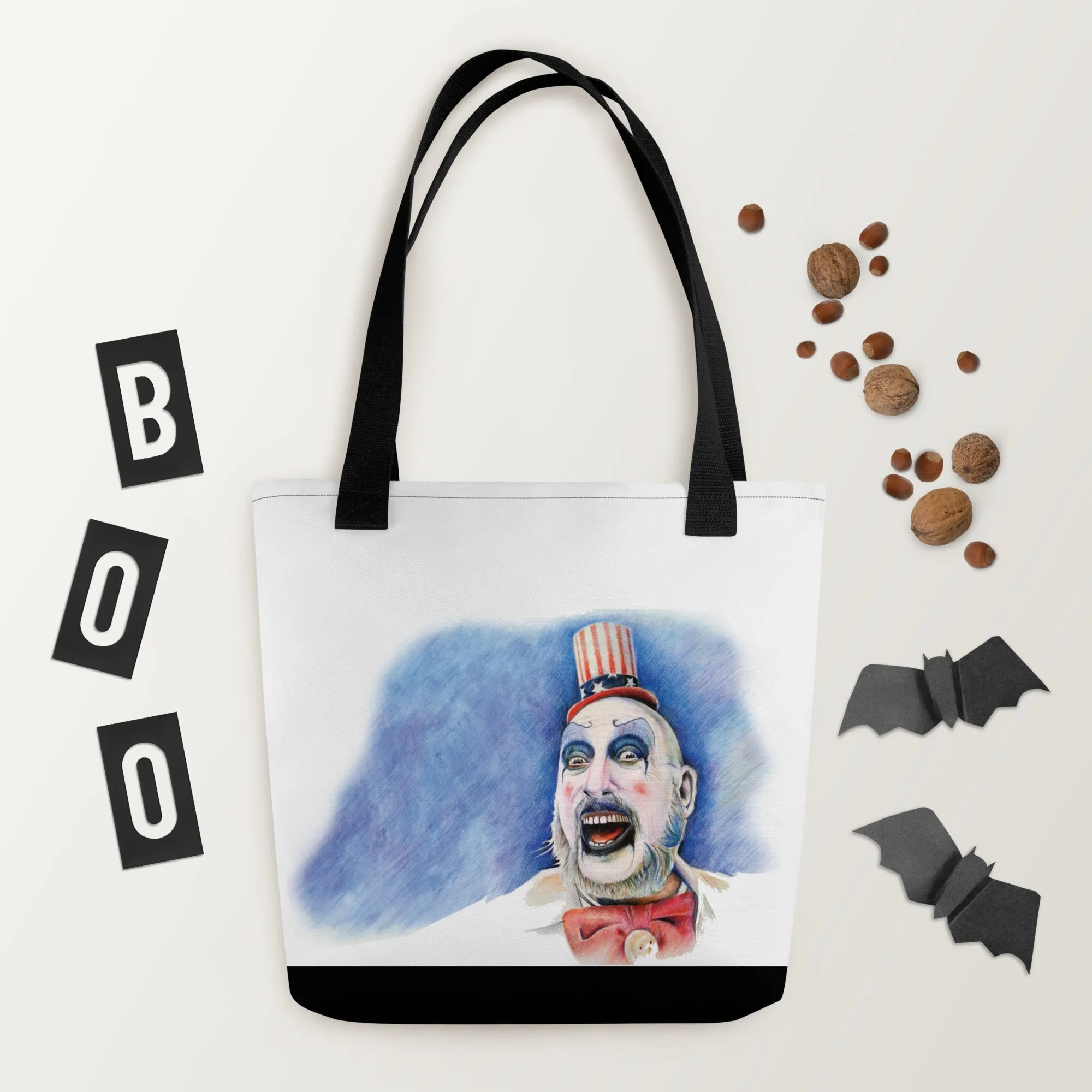 Spooky Clown Halloween Tote Bag