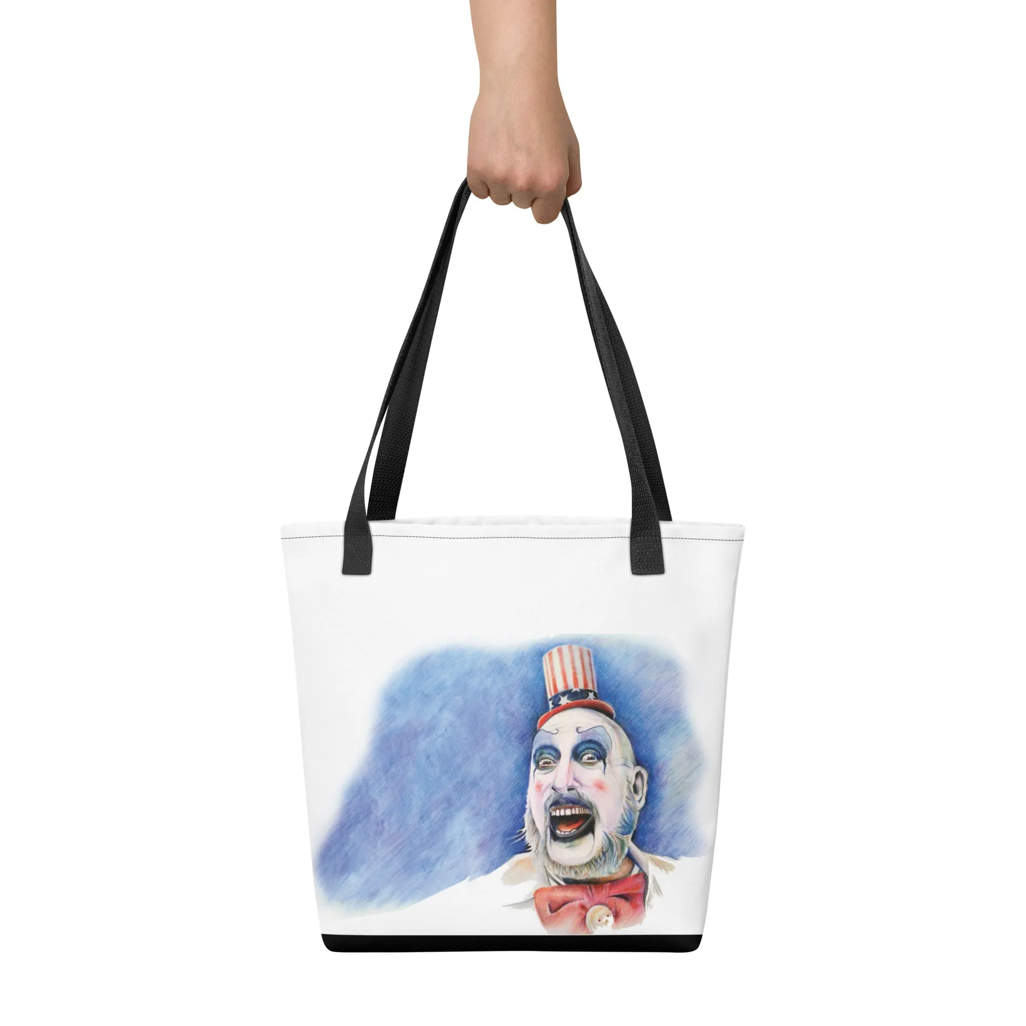 Spooky Clown Halloween Tote Bag
