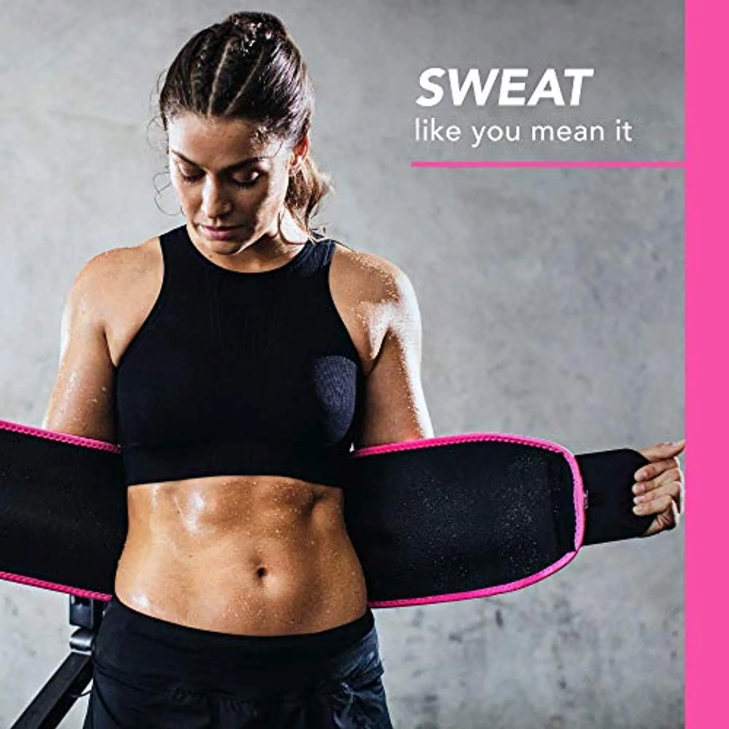 Sweet Sweat Waist Trimmer - Premium Waist Trainer Belt for Women & Men