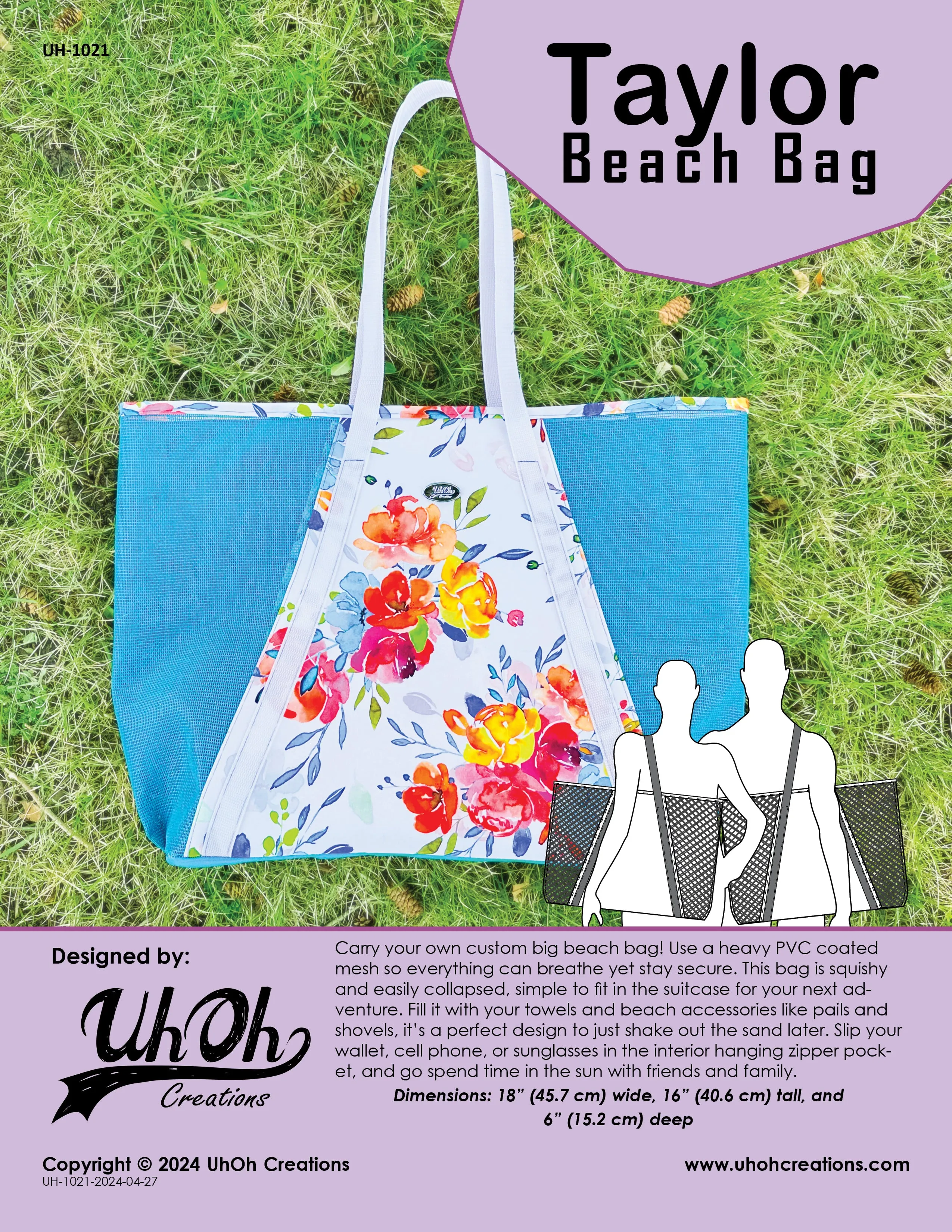 Taylor Beach Bag Pattern - PDF Download