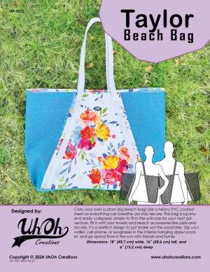 Taylor Beach Bag Pattern - PDF Download
