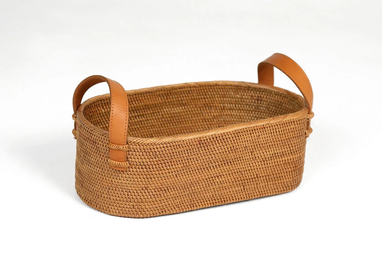 Tenganan Utility Basket w/ Leather