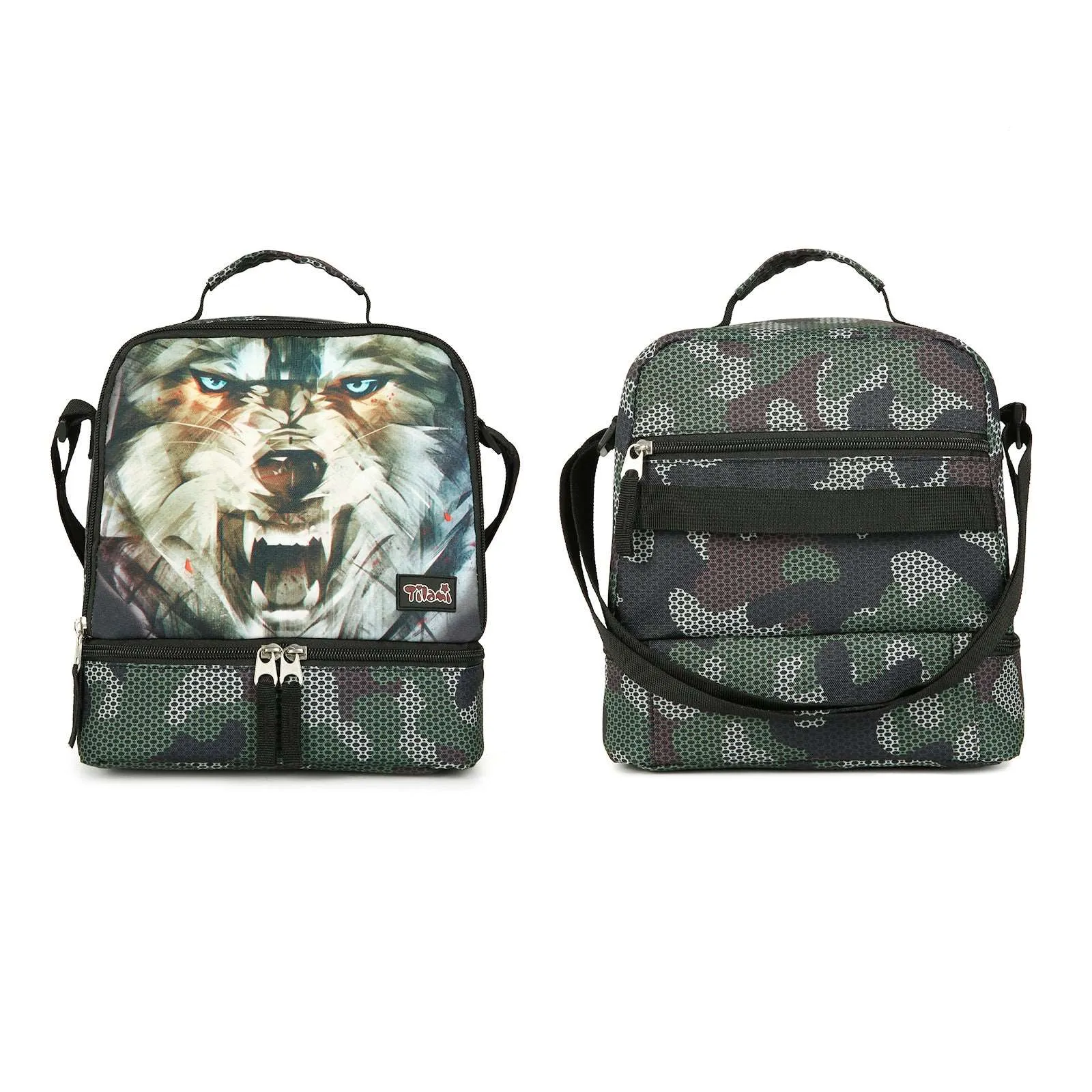 Tilami Alpha Wolf Kids Lunch Bag Waterproof Cooler Bag
