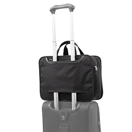 Travelpro Platinum Elite-16-Inch Expandable Business Briefcase, Shadow Black, 16-Inch