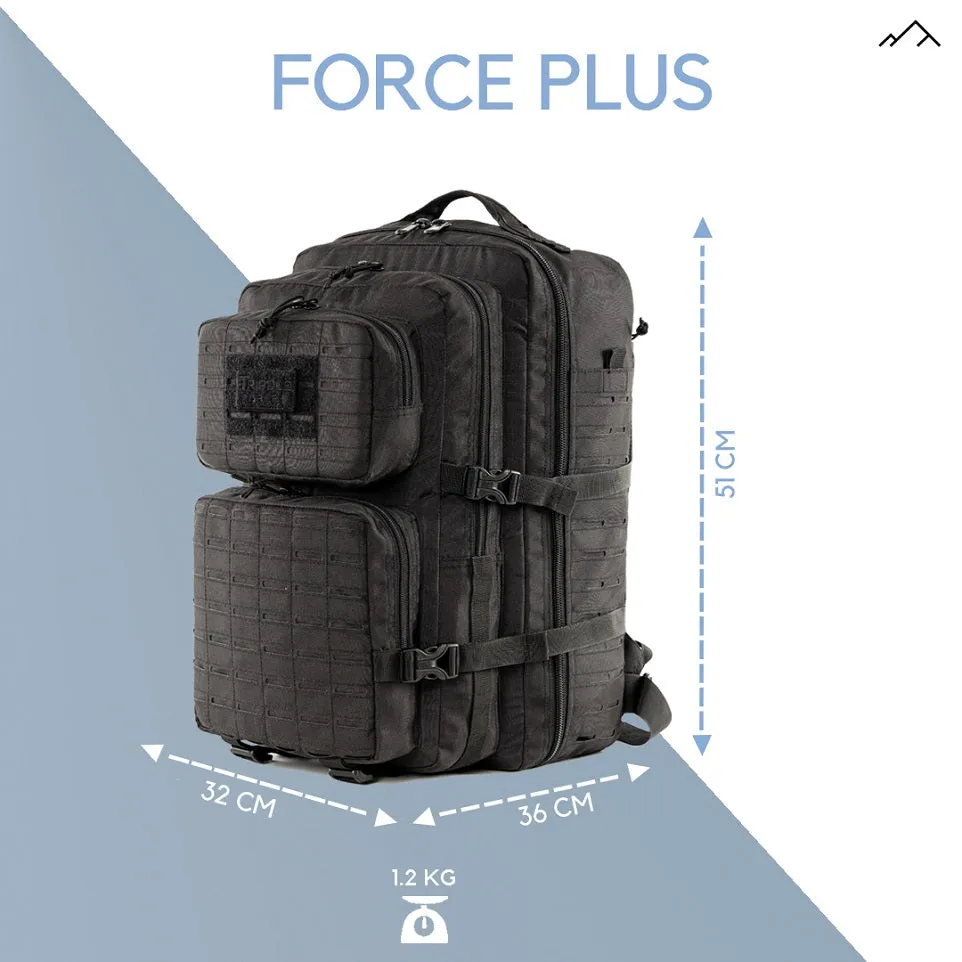 Tripole Force Plus Tactical Army 50 Litre Bag & Backpack with Laser-cut MOLLE | 3 Year Warranty