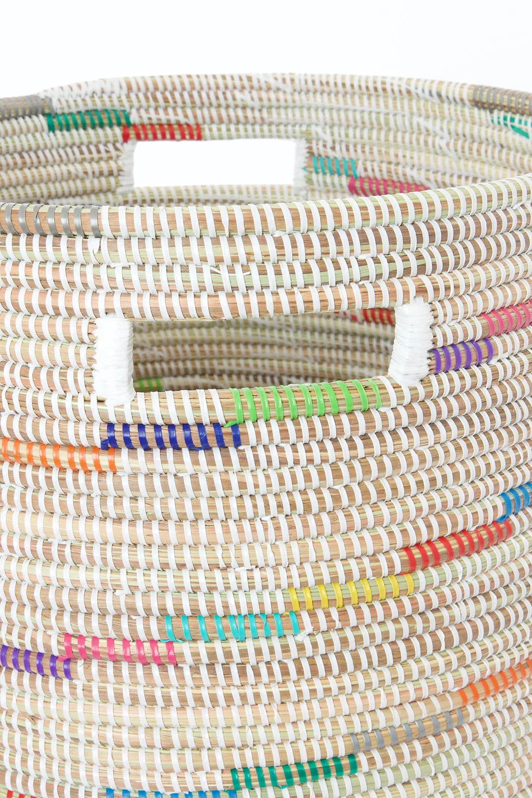 Vanilla Sugar Swirl Flat Lid Storage Basket
