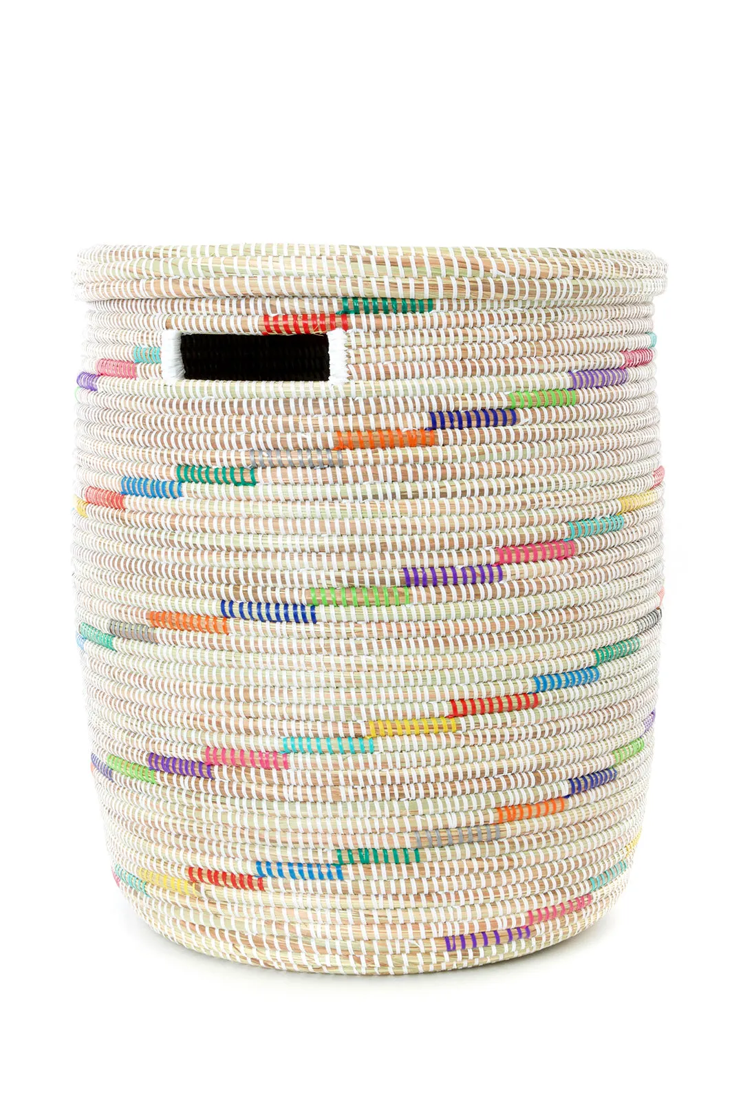 Vanilla Sugar Swirl Flat Lid Storage Basket