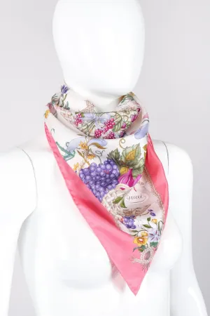 Vittorio Accornero Floral Butterfly Scarf