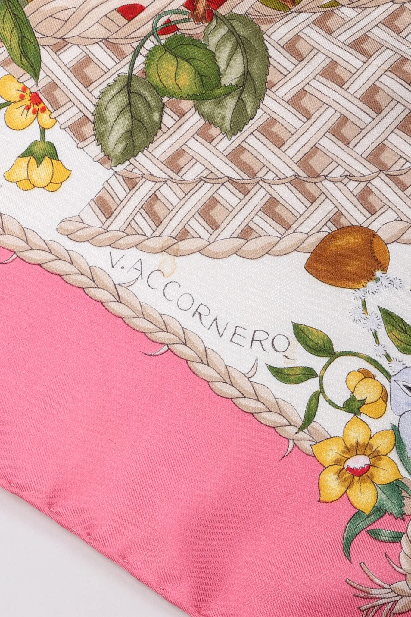 Vittorio Accornero Floral Butterfly Scarf