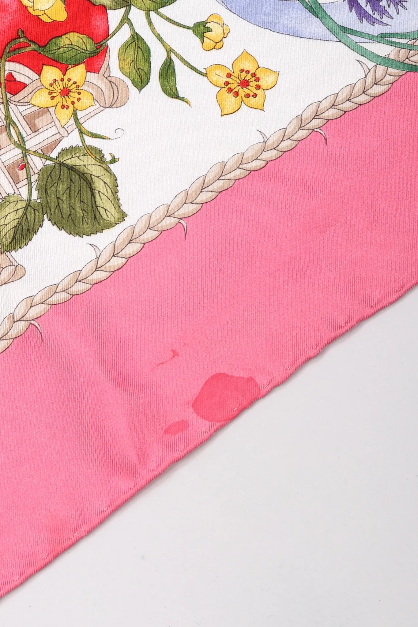 Vittorio Accornero Floral Butterfly Scarf