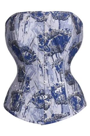 Waist Reducing Overbust Brocade Corset (ELC-401)