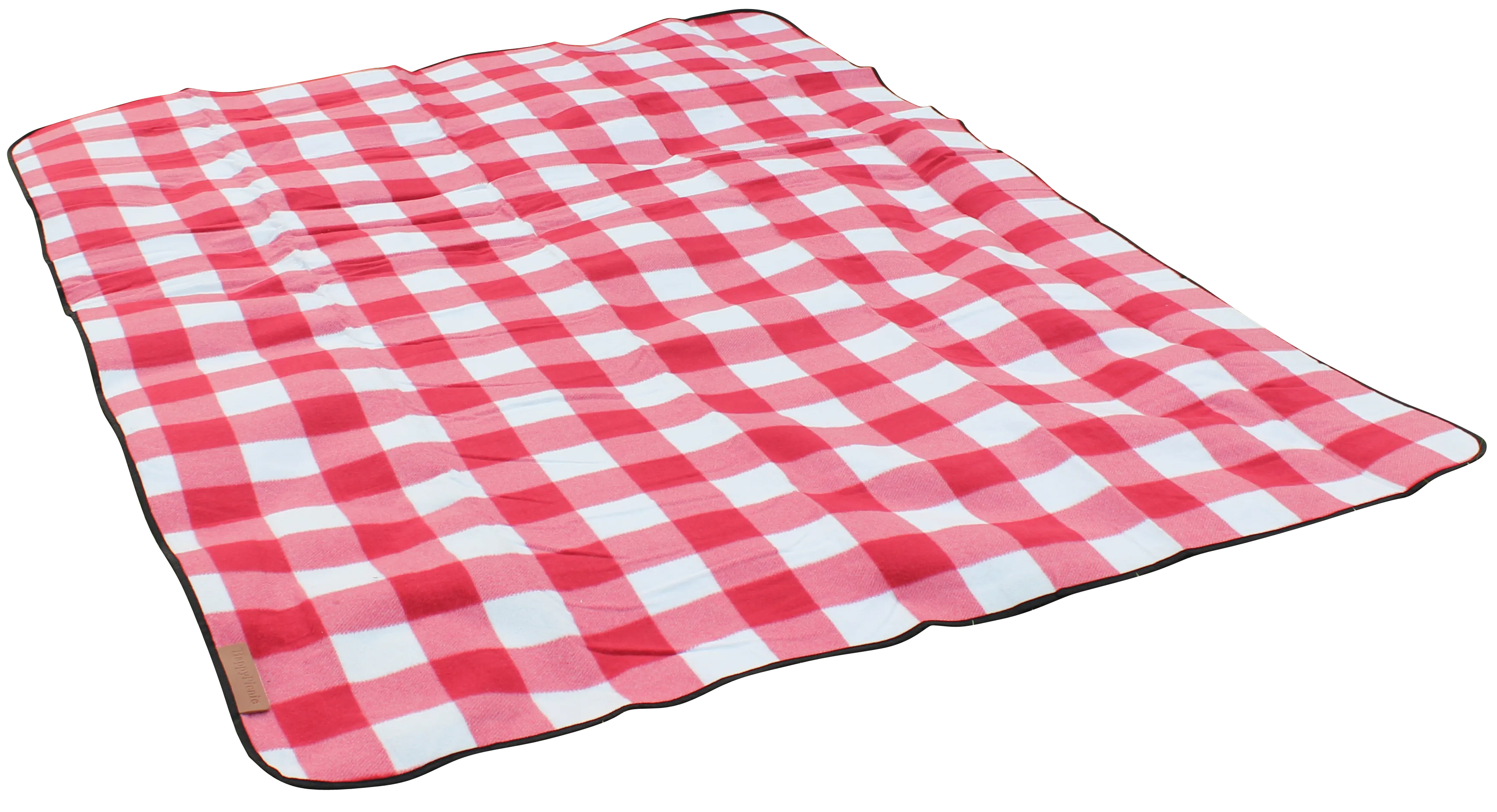 Waterproof Picnic Blanket 79" x 59" Soft Fleece Thick Beach Mat Red Check