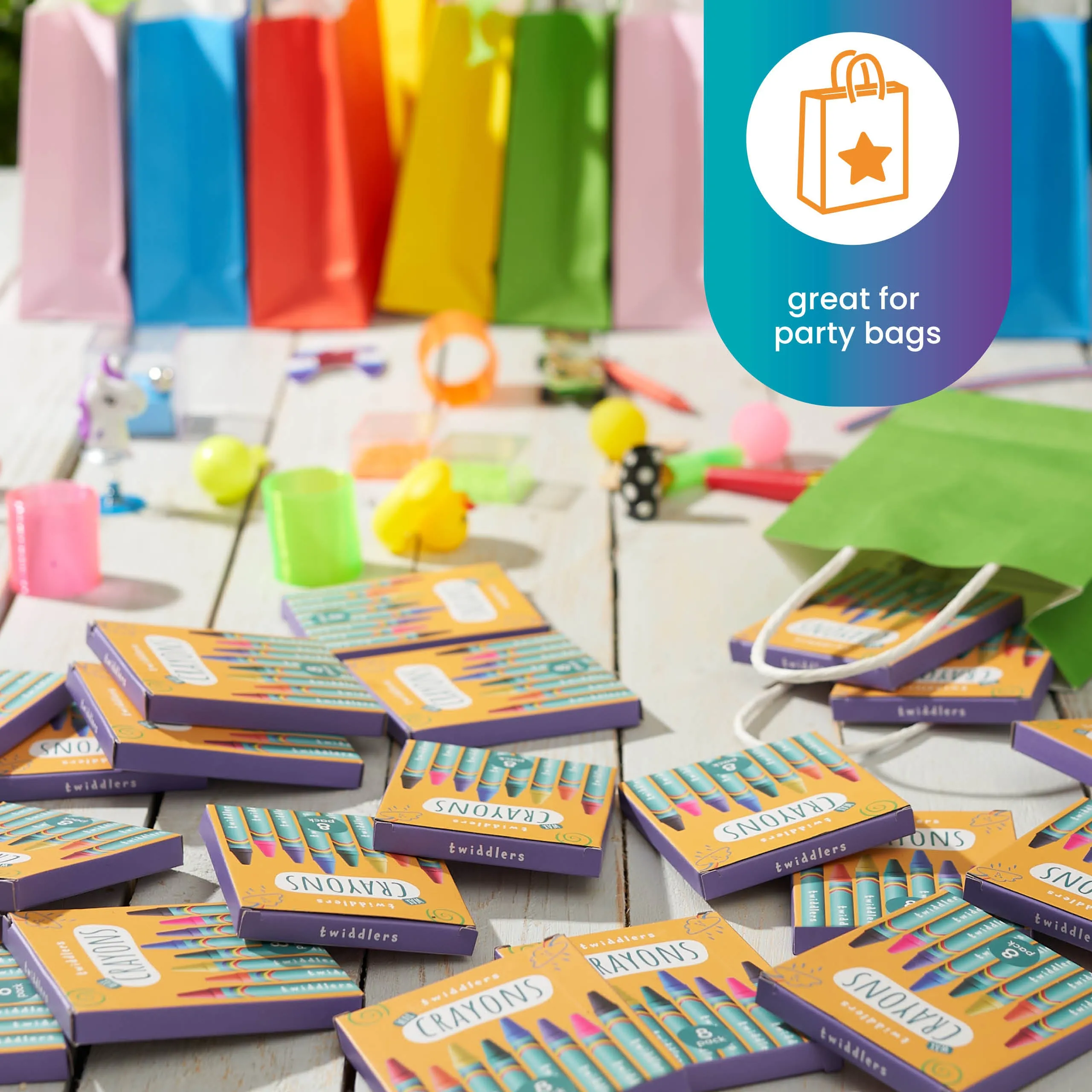 Wax Colouring Crayons (Packs of 8)