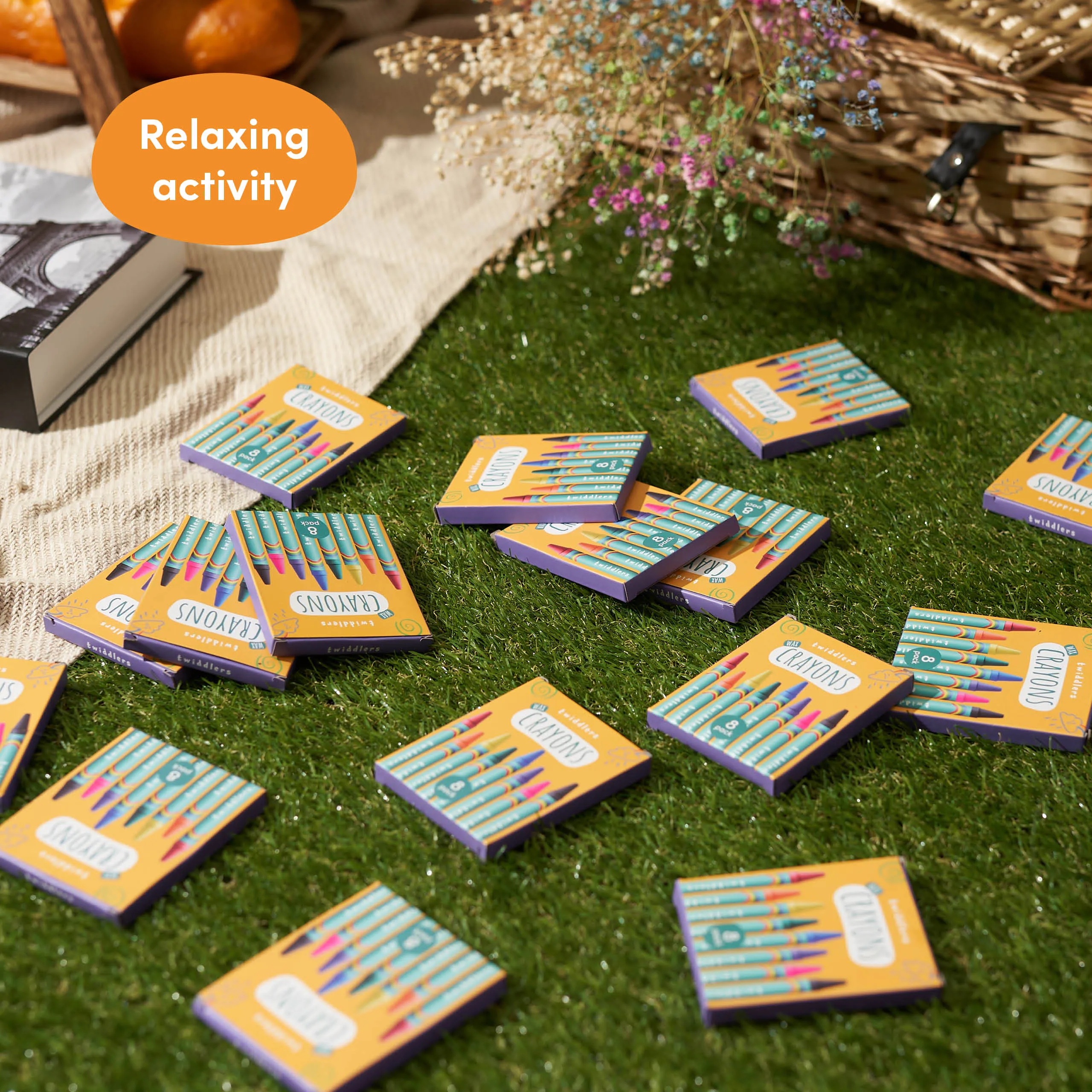 Wax Colouring Crayons (Packs of 8)