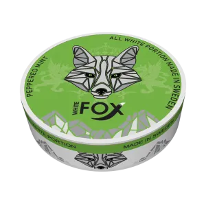 White Fox Peppered Mint Nicotine Pouches (20pcs/Can)