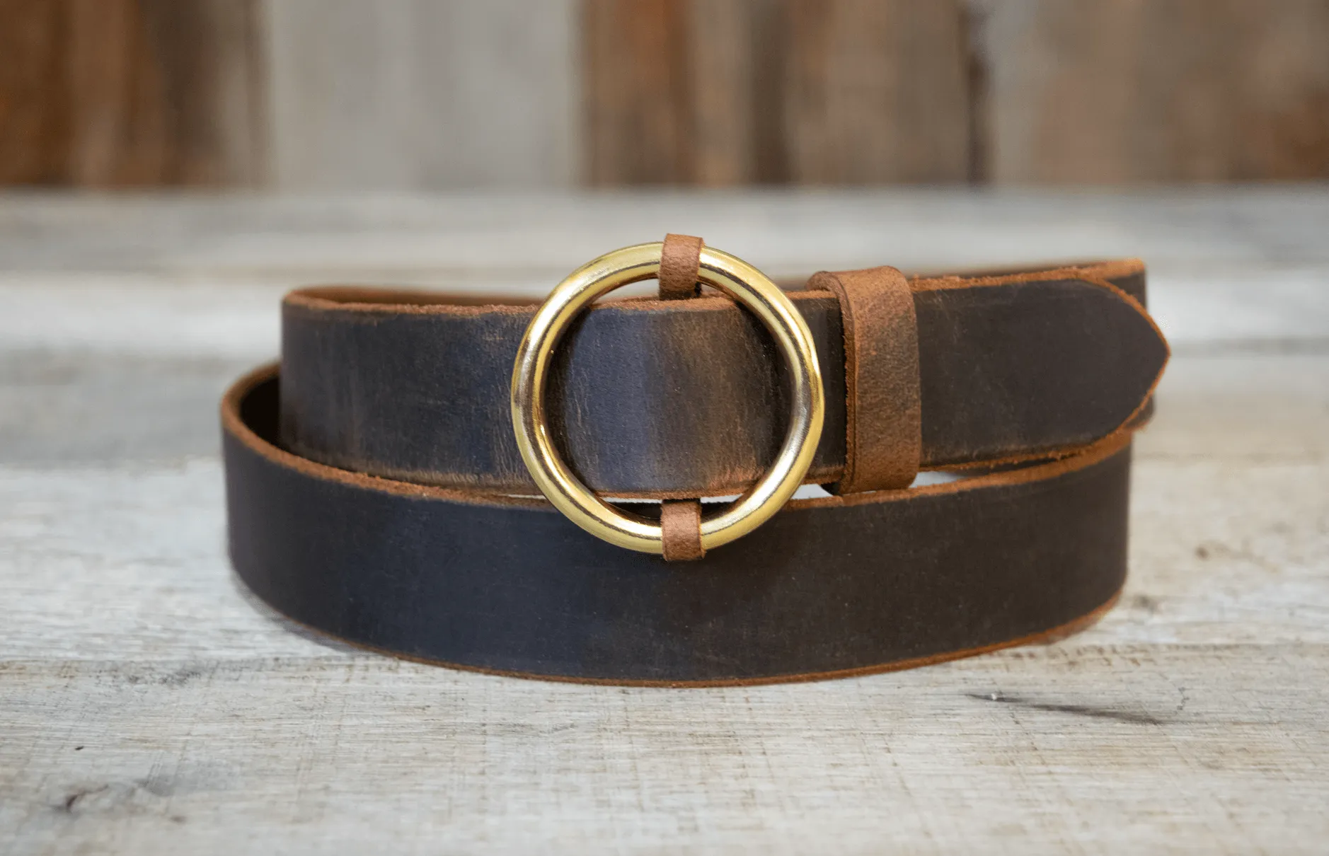 Wholesale Solid Brass Circle Buckle Belts