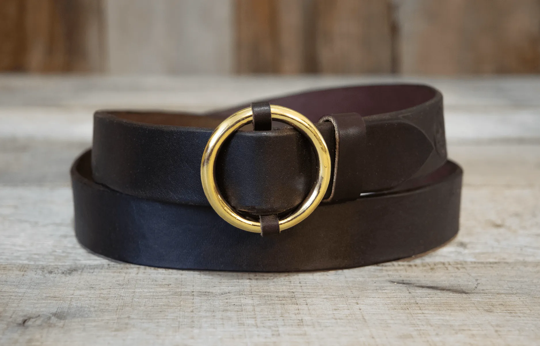 Wholesale Solid Brass Circle Buckle Belts