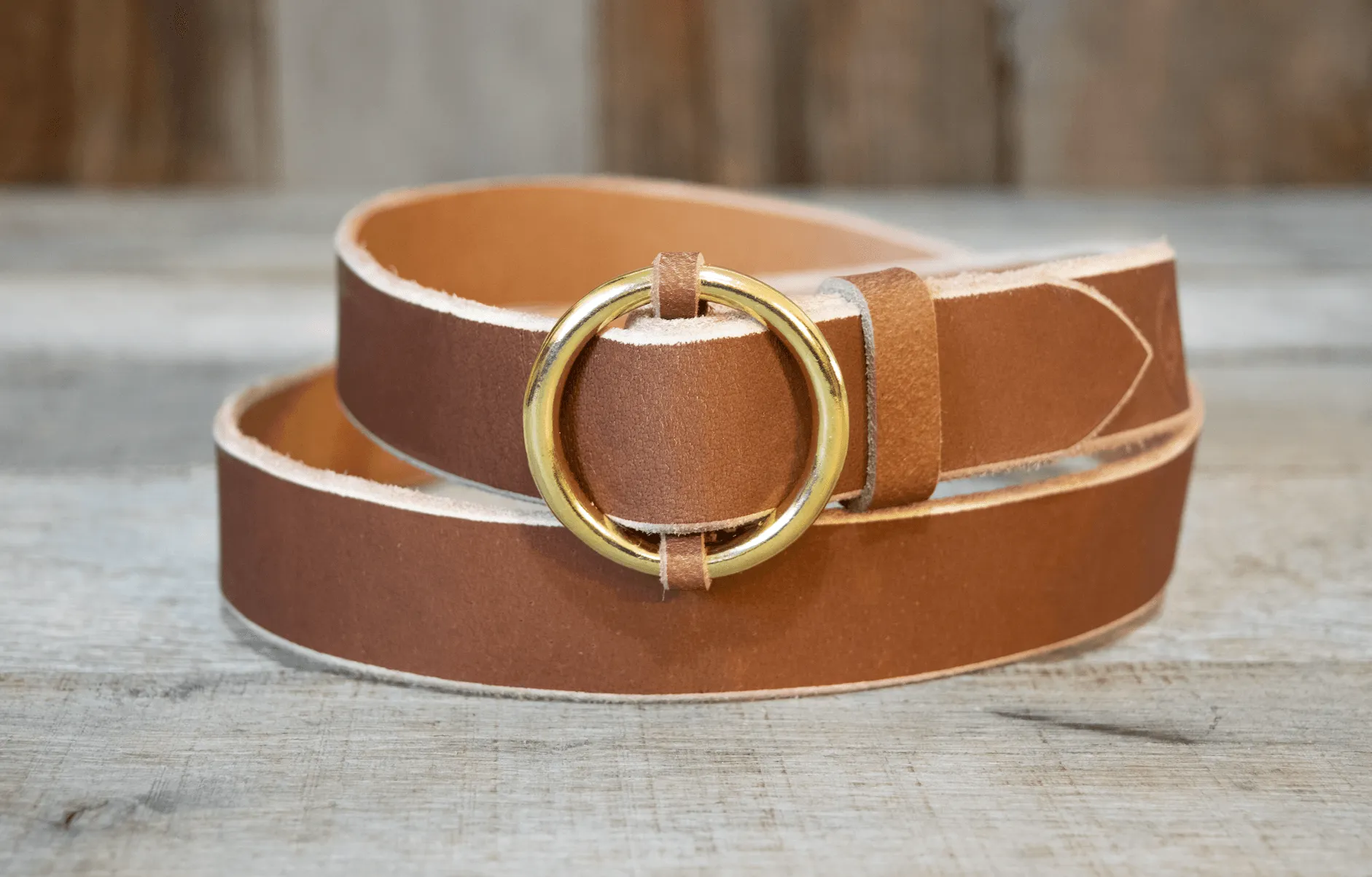 Wholesale Solid Brass Circle Buckle Belts