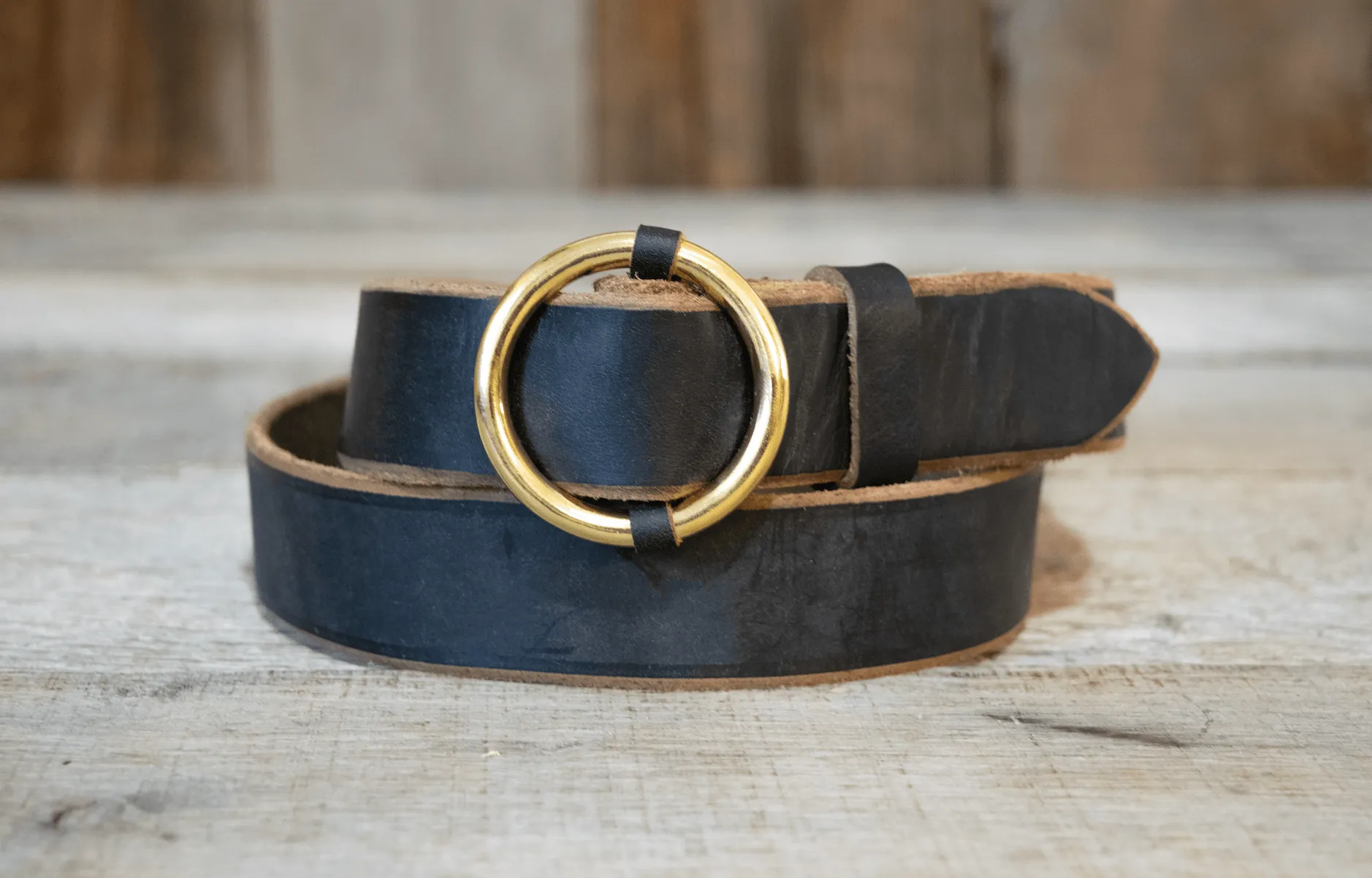 Wholesale Solid Brass Circle Buckle Belts