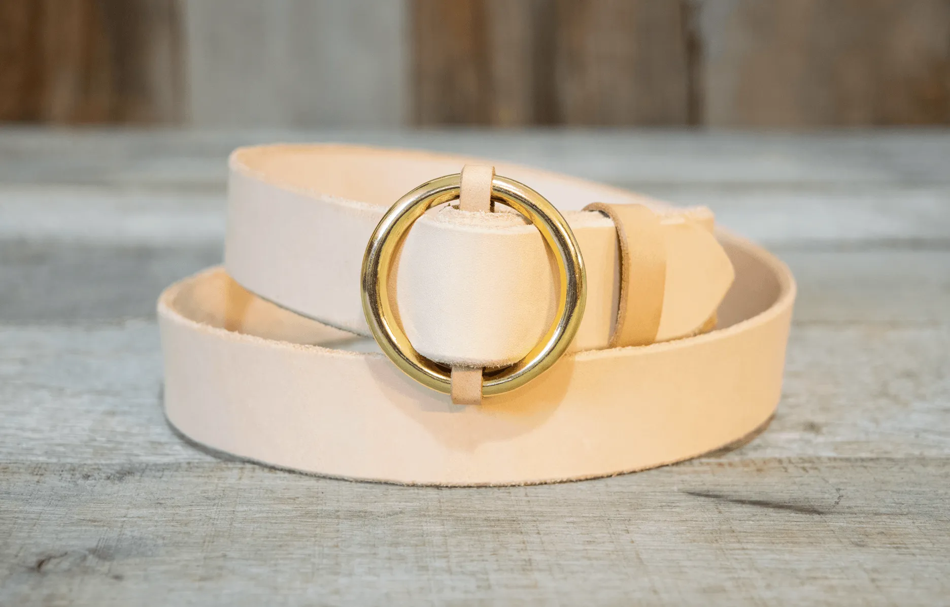 Wholesale Solid Brass Circle Buckle Belts