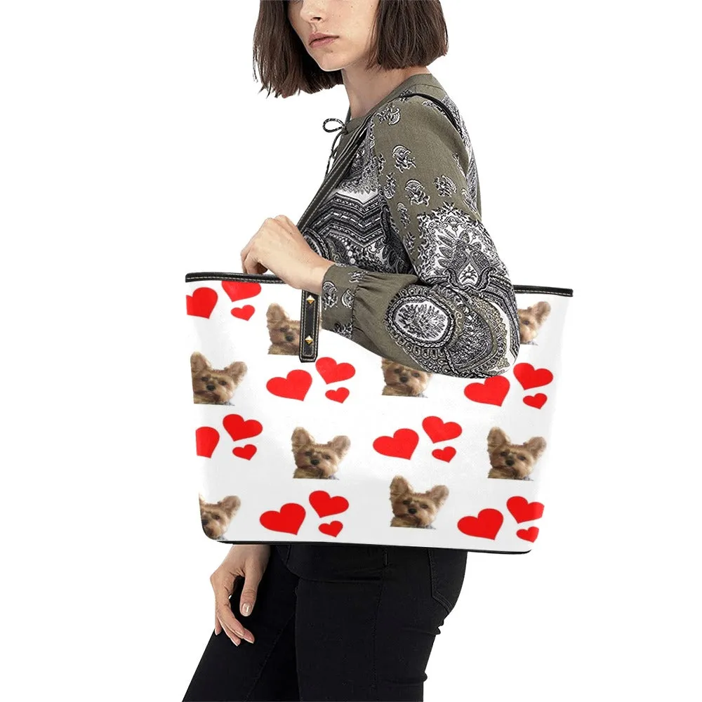 Yorkie Hearts Tote Bag